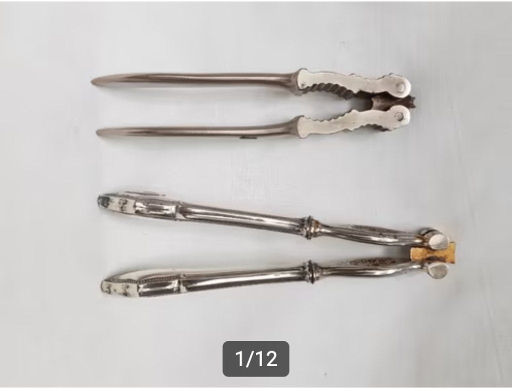 Notenkrakers één in ZILVER - 2 stuks., Antiek en Kunst, Ophalen of Verzenden