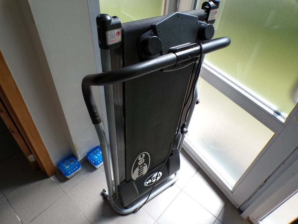 Opvouwbare loopband loopvlakte 35,5 CM kan getest worden, Ophalen, Benen, Zo goed als nieuw, Metaal