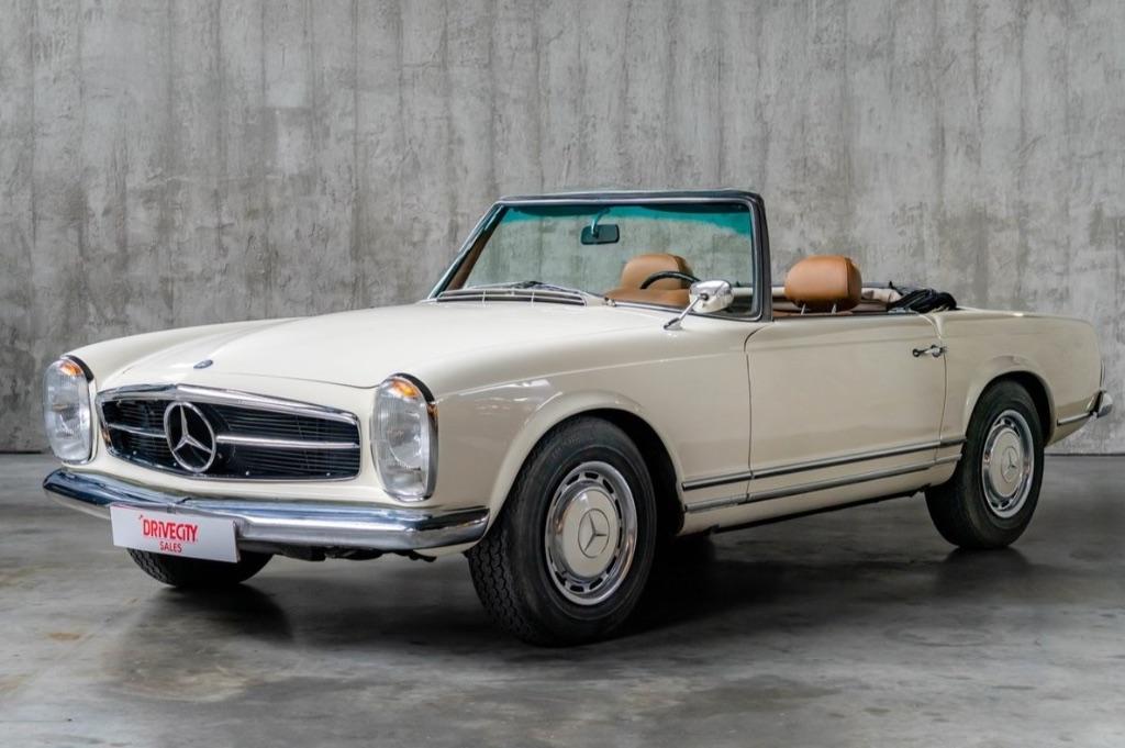 Mercedes 250 SL „Pagode” uit 1967, 110 kW, Cabriolet, Wit, Leder