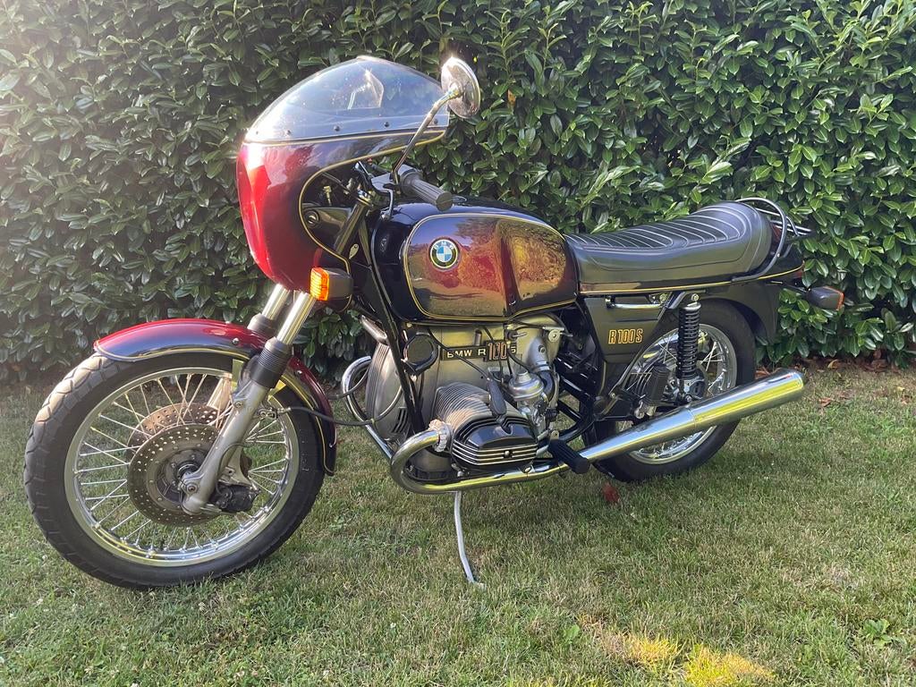 BMW R100S 1977 spaakwielen, Motoren, Cardan-aandrijving, 2 cilinders, Motorrijbewijs A, Particulier