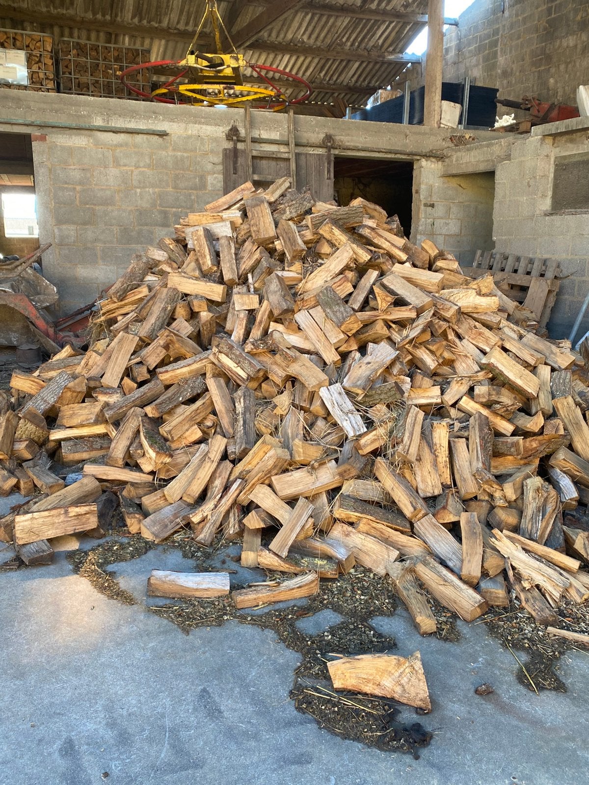 Bois de chauffage semi-sec, 6 m³ ou plus, Enlèvement, Autres essences de bois, Bûches