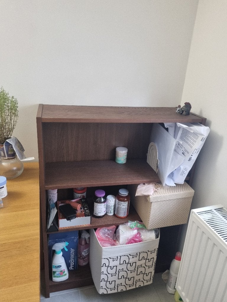 IKEA BILLY boekenkast — bruin walnooteffect, Ophalen of Verzenden