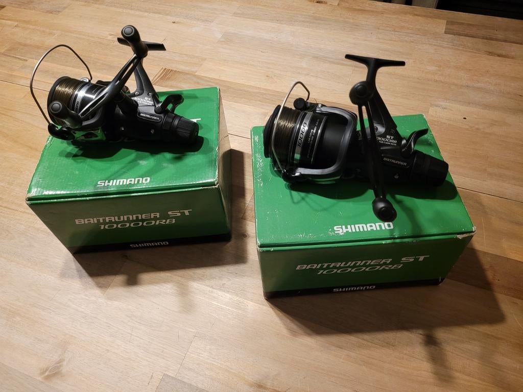 Karpermolens Shimano Baitrunner ST 10000RB  - perfecte staat, Watersport en Boten, Ophalen of Verzenden