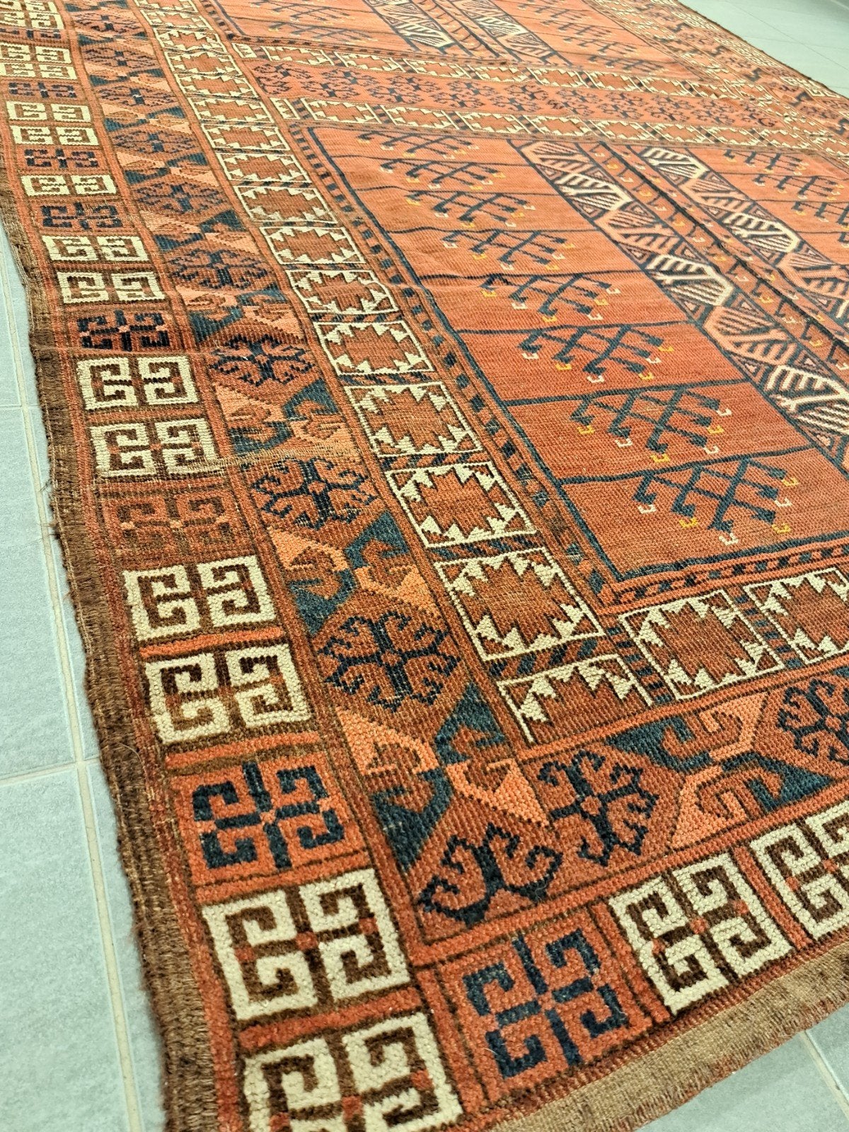 Oude en antieke Perzische handgemaakte tapijt  213cmx158cm, Ophalen, Gebruikt