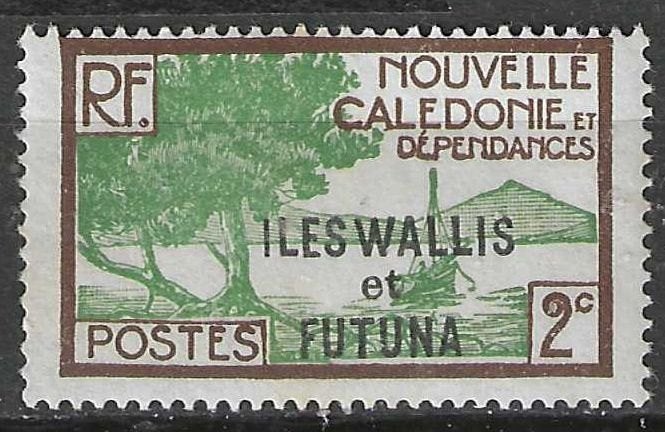 Wallis et Futuna 1930/1938 - Yvert 44 - Pte Paletuviers (PF), Timbres & Monnaies, Envoi, Non oblitéré