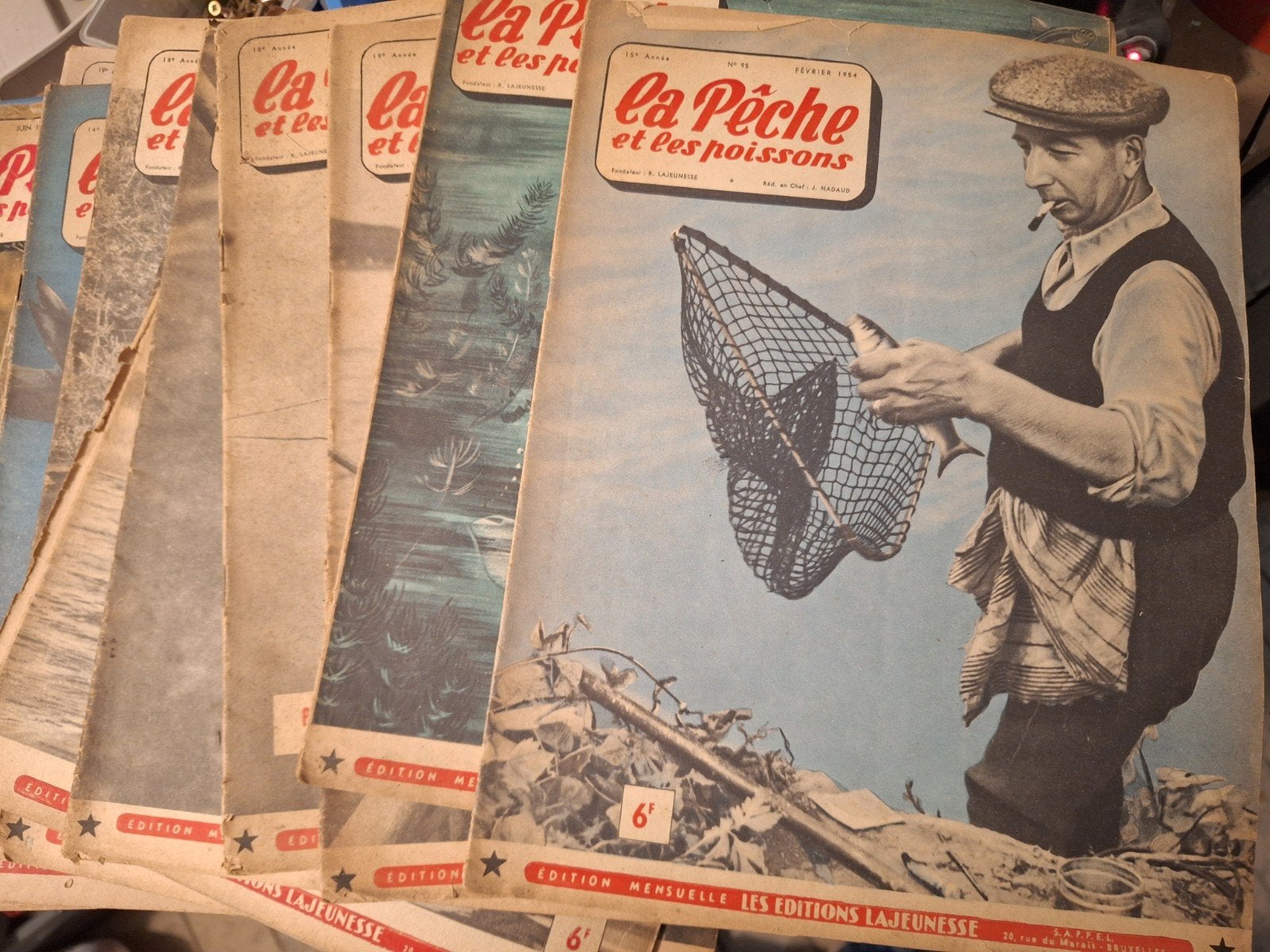 Lot de revues La Pêche et les Poissons Années 50, Enlèvement ou Envoi, Utilisé, Sports et Loisirs
