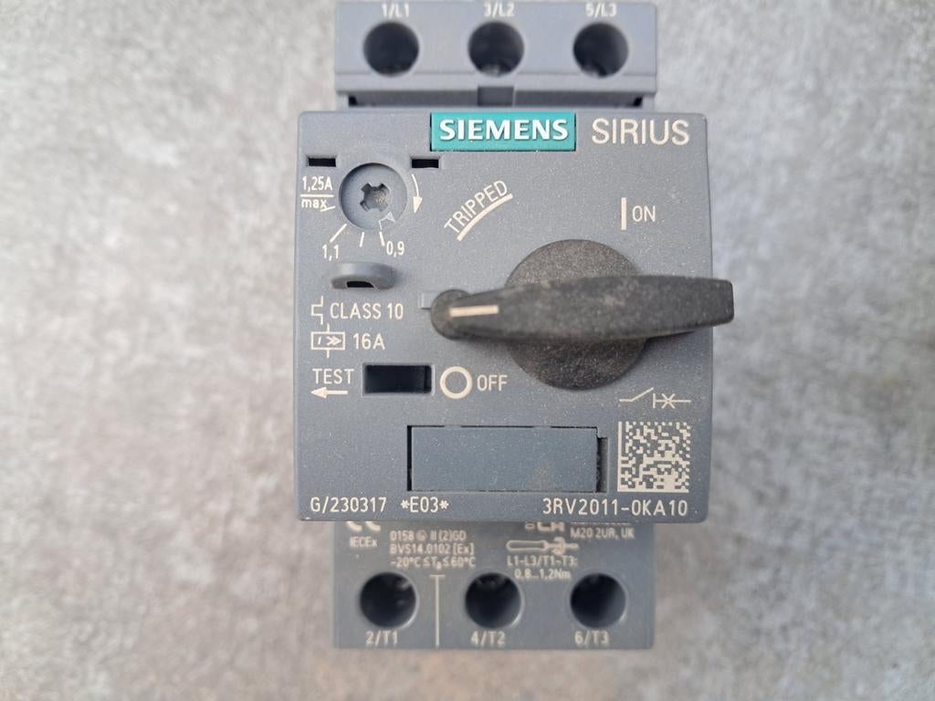 Siemens motor beveileging, Ophalen, Nieuw