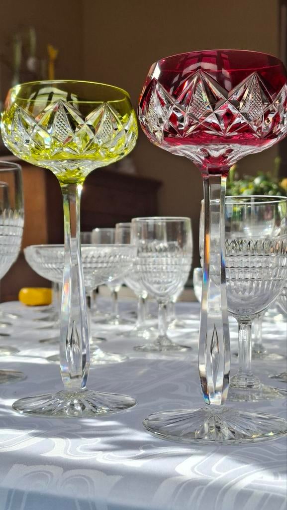 Lunettes de pied en cristal Val Saint Lambert, Enlèvement ou Envoi