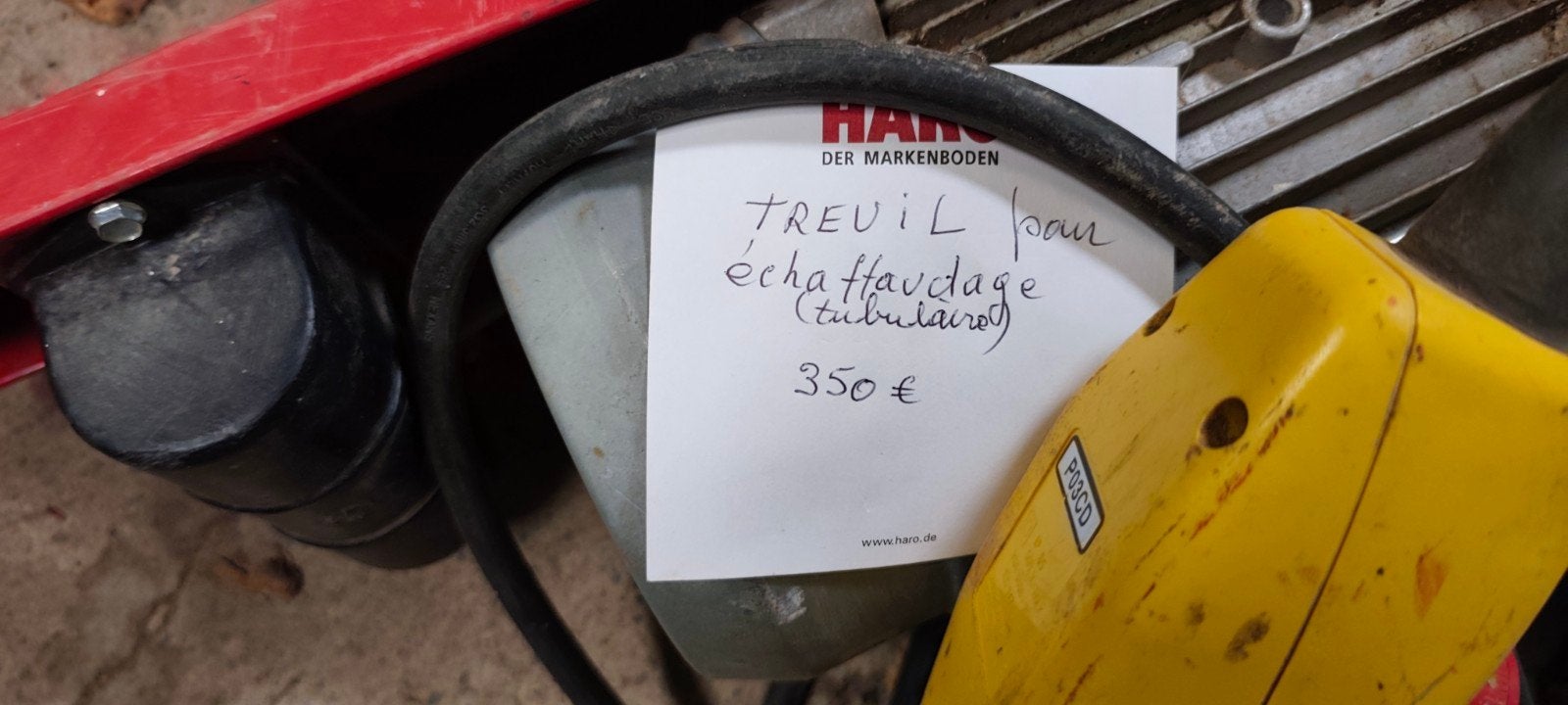 treuil pour échafaudage, Enlèvement, Utilisé