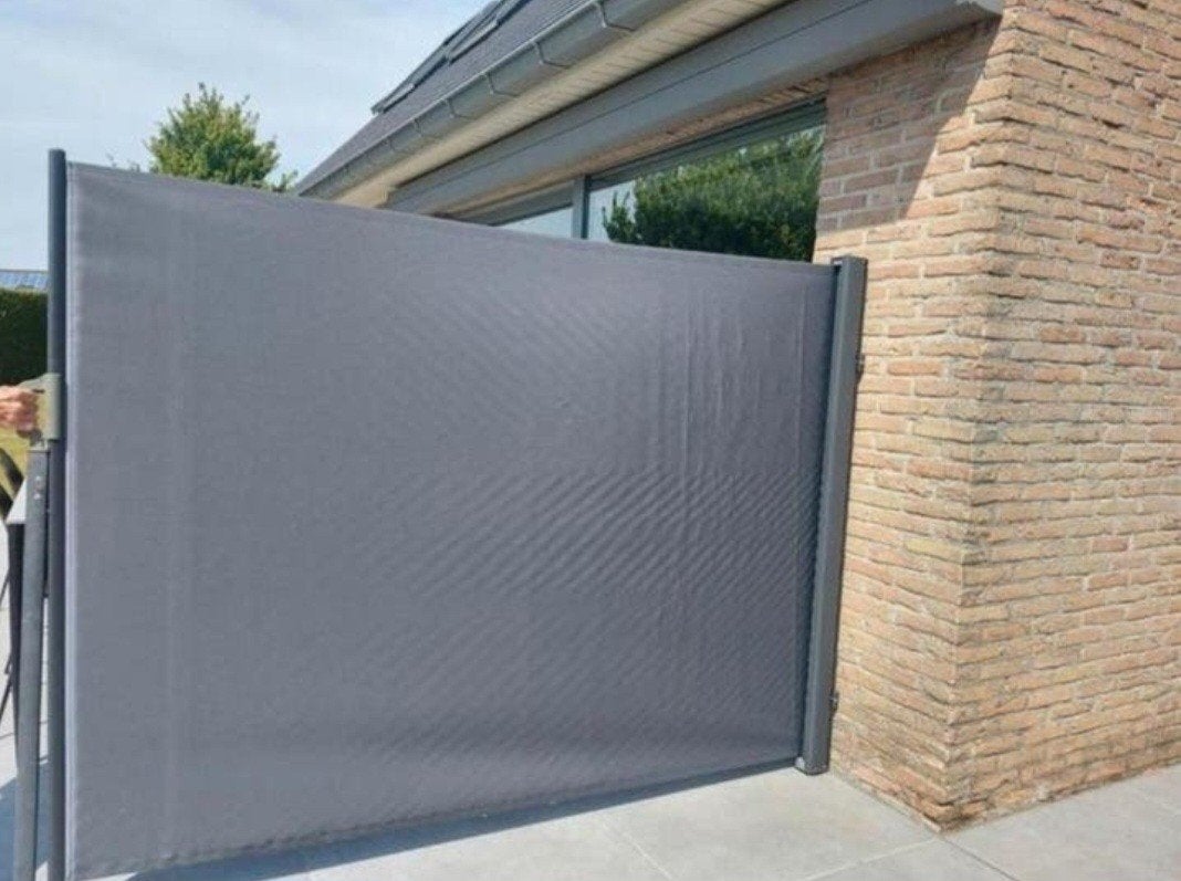 Pare-brise coulissant anthracite hauteur : 1 m 60, Enlèvement, Utilisé, Moins de 250 cm