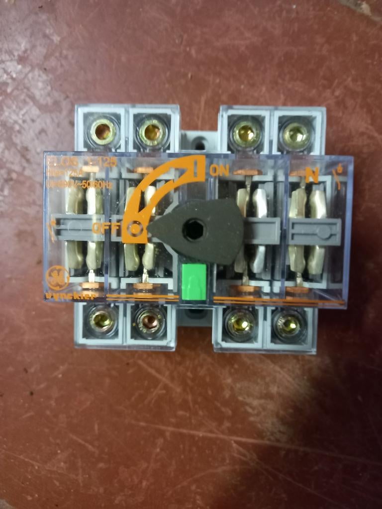 interrupteur sectionneur vynckier elos 1-125a, Enlèvement