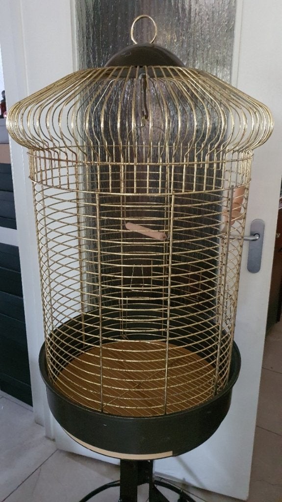 La cage à oiseaux Big Parrots est toujours en très bon état., Enlèvement, Comme neuf, Métal, Cage à oiseaux