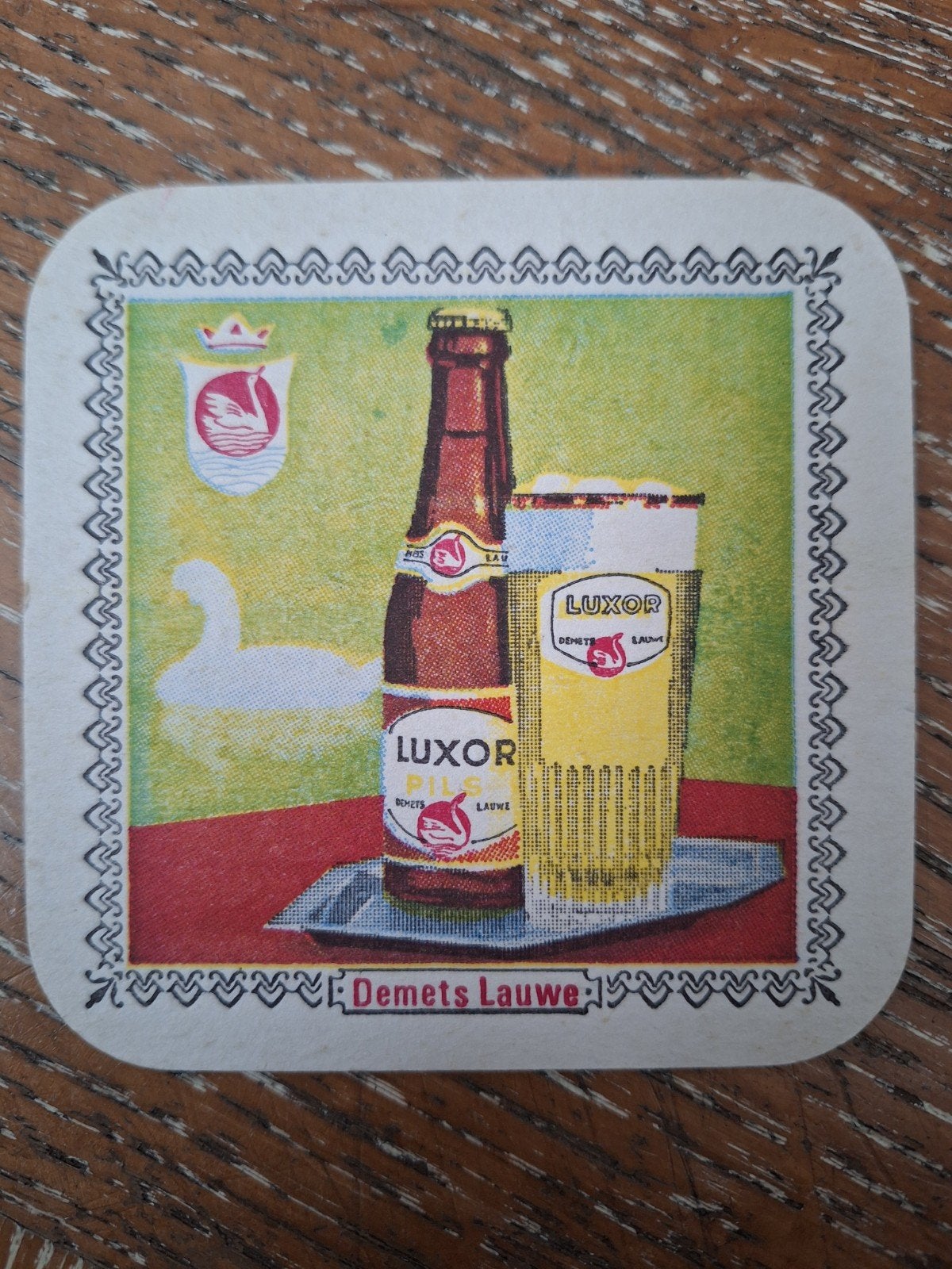 oud bierviltje Luxor  brouwerij Demets Lauwe, Enlèvement ou Envoi