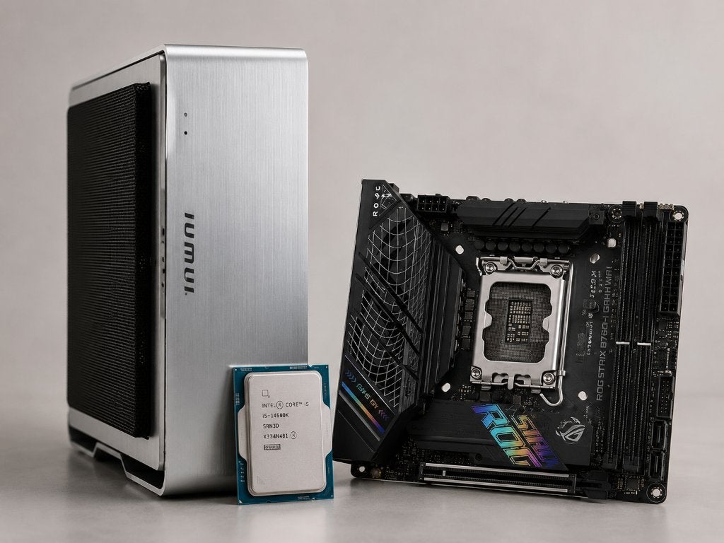 In Win Chopin Max + ROG Strix B760-I + Intel i5-14500, Computers en Software, LGA 1700, Ophalen of Verzenden, Zo goed als nieuw