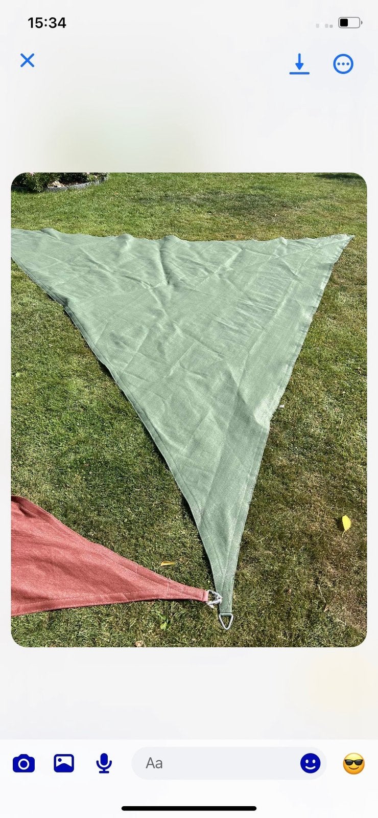 Toile d’ombrage Nesling 5x5x5, Jardin & Terrasse, Enlèvement ou Envoi, Comme neuf