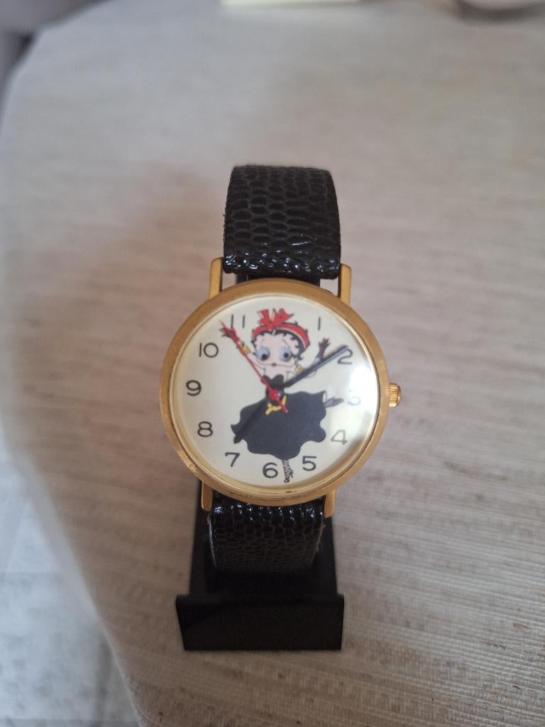 Betty Boop Dancing Quartz horloge met bewegende ogen 1992, Ophalen of Verzenden, Nieuw, Mens