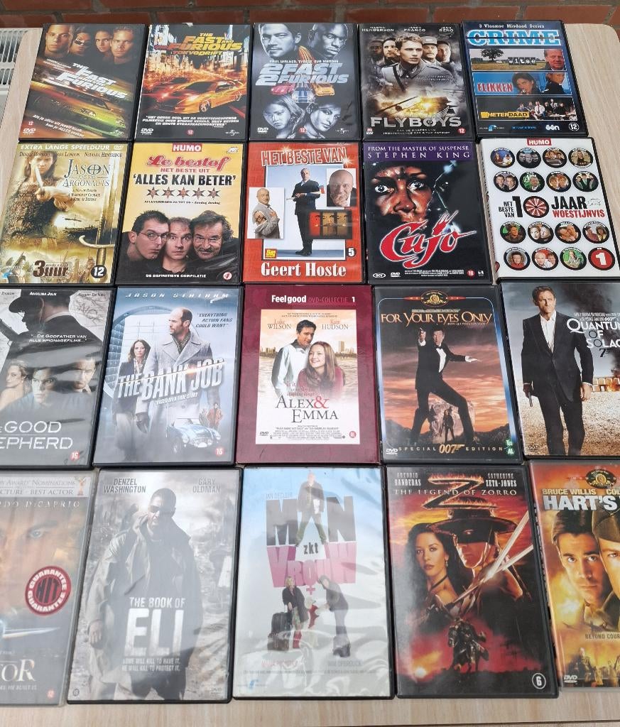 verkoop DVD aan 1 euro/per stuk-(foto1 t/m 6), Cd's en Dvd's, Ophalen of Verzenden, Gebruikt