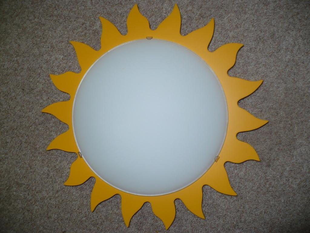 Lampen voor kinderkamer - zon, Ophalen, Gebruikt, Glas
