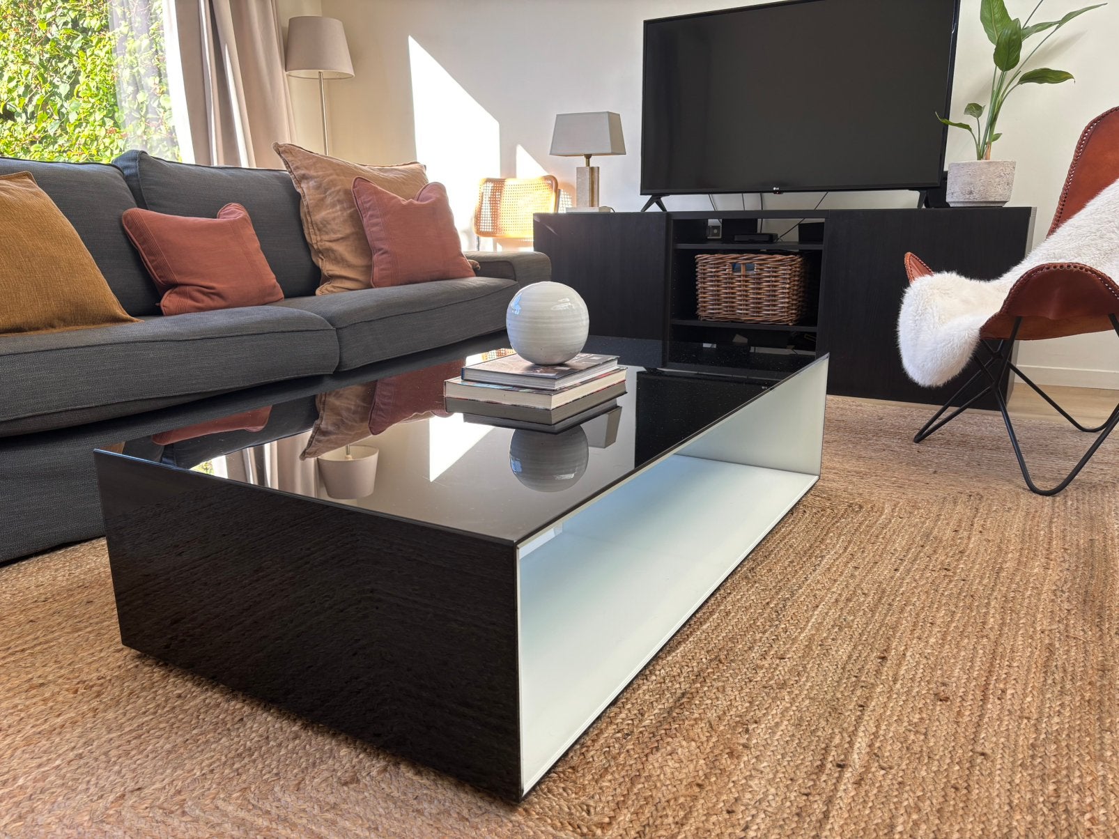 Salontafel Iced 130 x 70 cm — uniek stuk, Ophalen, Zo goed als nieuw