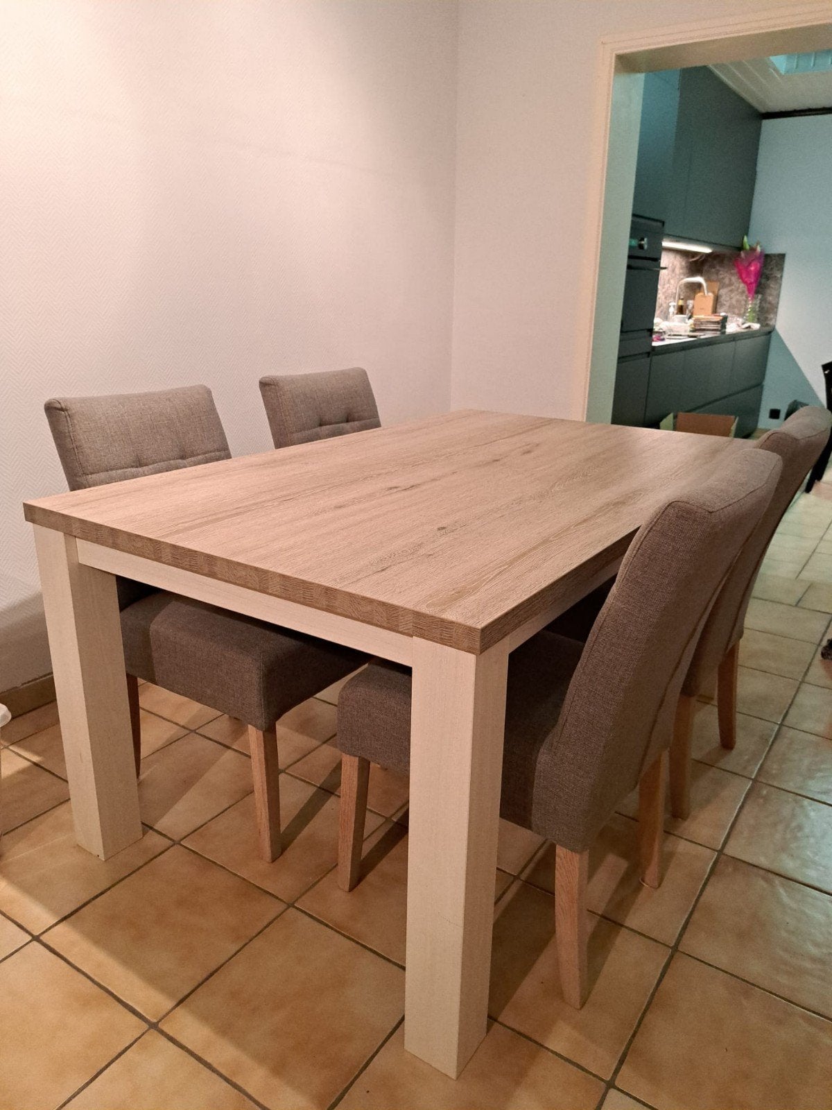 volledige eetkamerset, Ophalen, 4 tot 6 stoelen