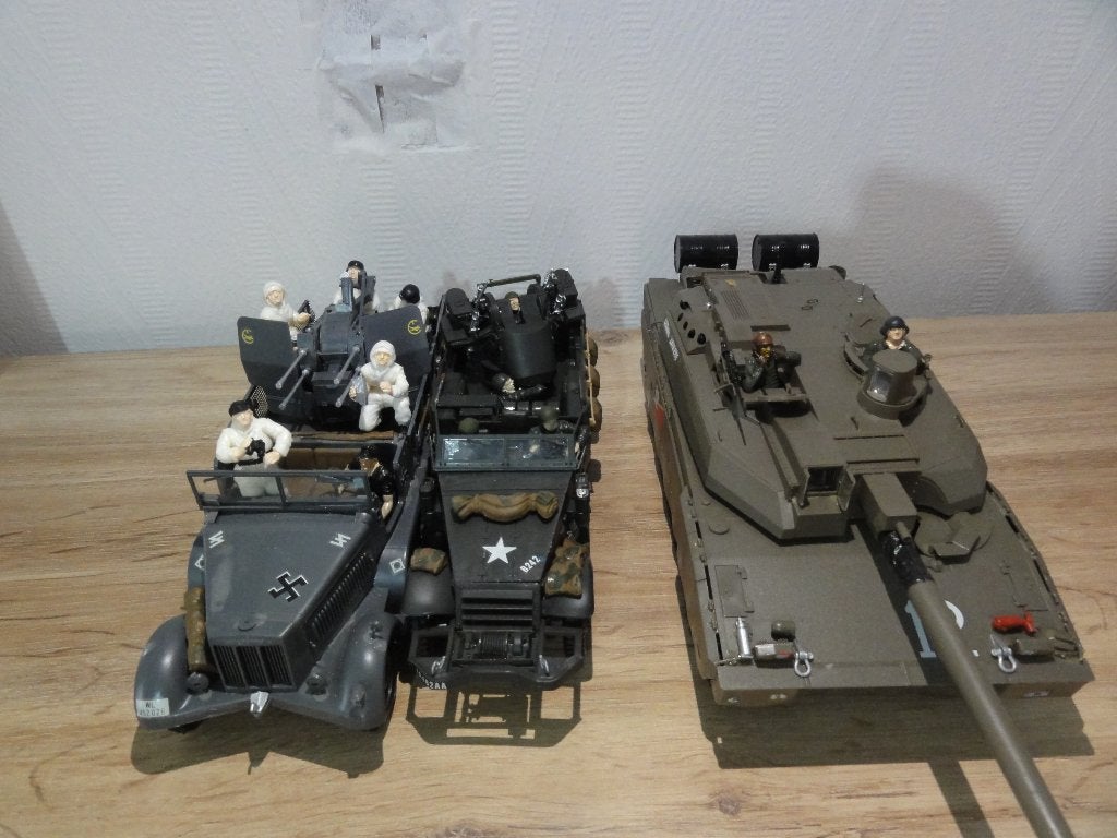 Tamiya millitair speelgoed mannetjes, auto's, tank, etc..., Ophalen