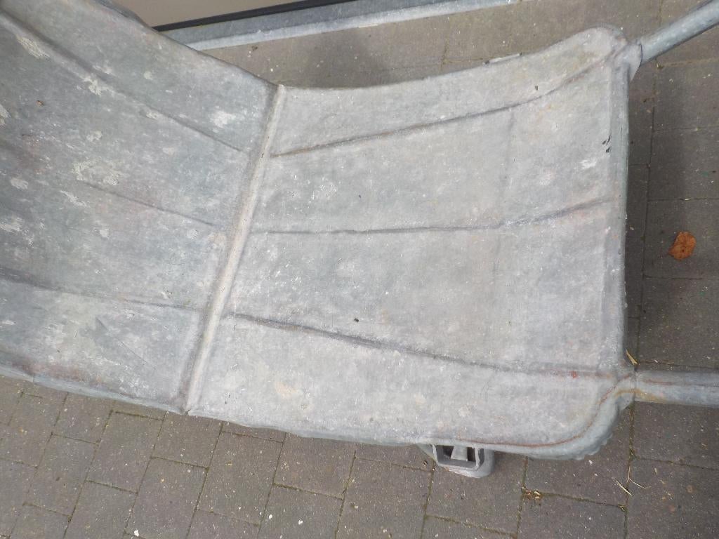 Gegalvaniseerde platte kruiwagen, Ophalen, Eenwielig