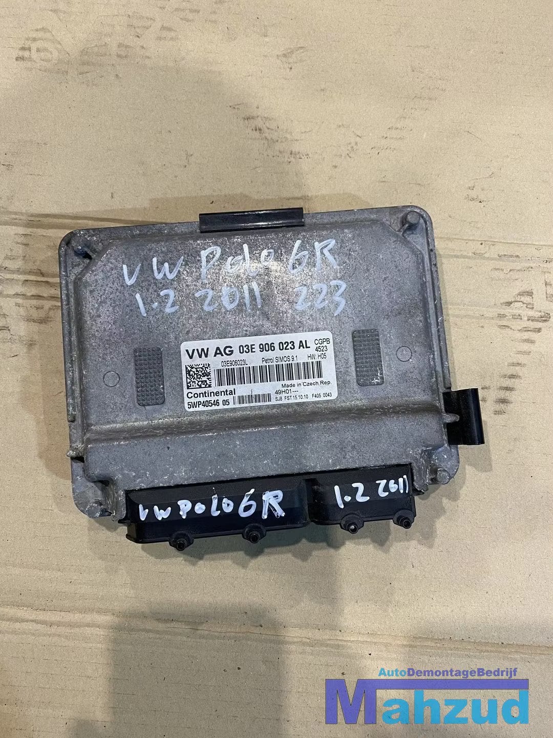 VW POLO 6R IBIZA 1.2 CGP ECU motormanagement 03E906023AL, Gebruikt, Volkswagen, Volkswagen AG, Vw@volkswagen.de