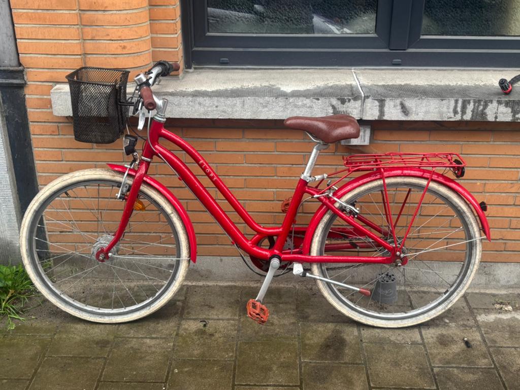 Elops kinderstadfiets, Fietsen en Brommers, Fietsen | Dames | Moederfietsen, Velgrem, Versnellingen, Zo goed als nieuw, 1 zitje