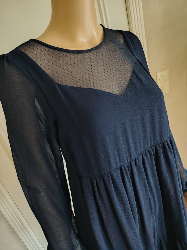 mooi blauw kleedje van naf naf, Ophalen of Verzenden, Maat 34 (XS) of kleiner, Blauw