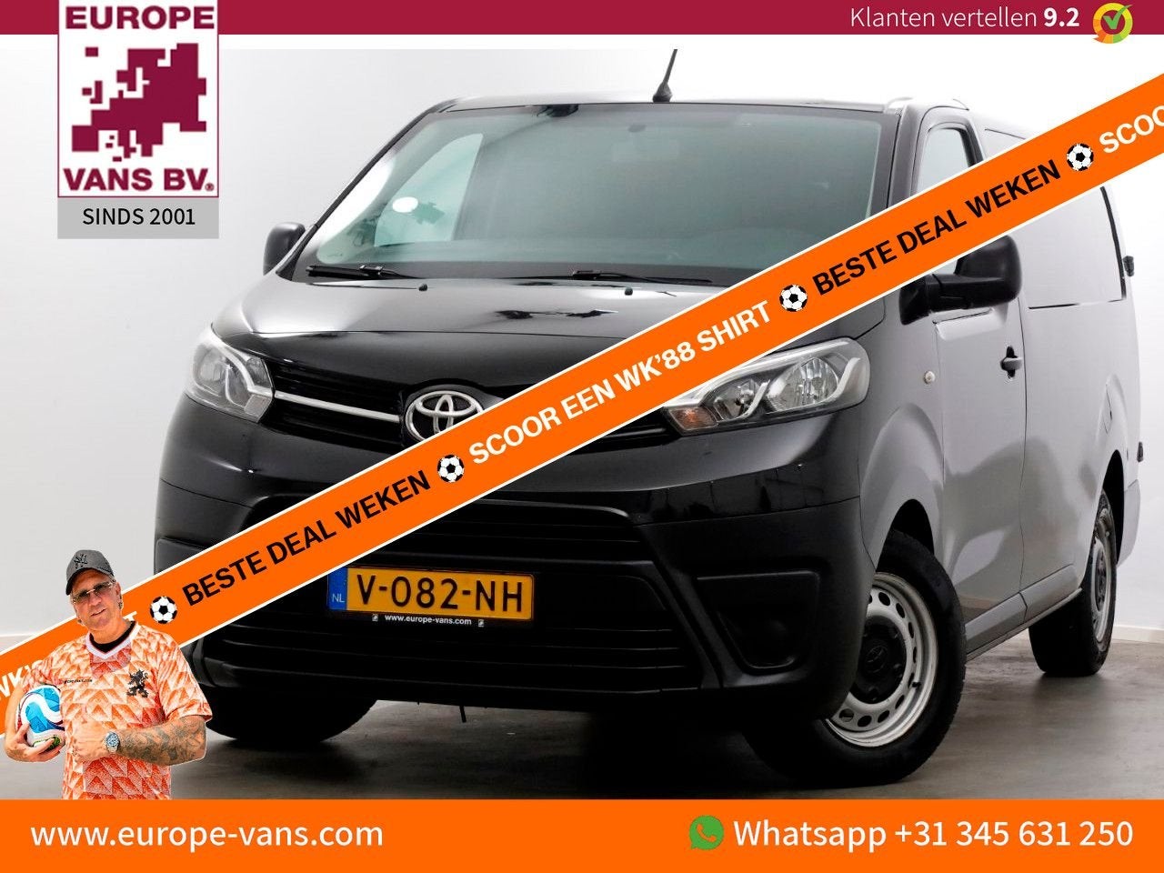 Toyota PROACE Worker 2.0 D-4D 122pk Cool Comfort Long D.C. A, Auto's, Bestelwagens en Lichte vracht, Electronic Stability Program (ESP)