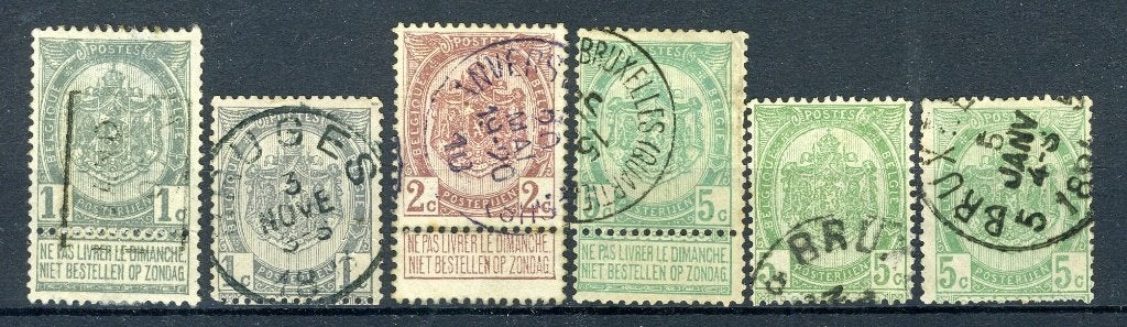 (B) Année 1907 estampillée (81-83) -7, Envoi, Affranchi, Oblitéré