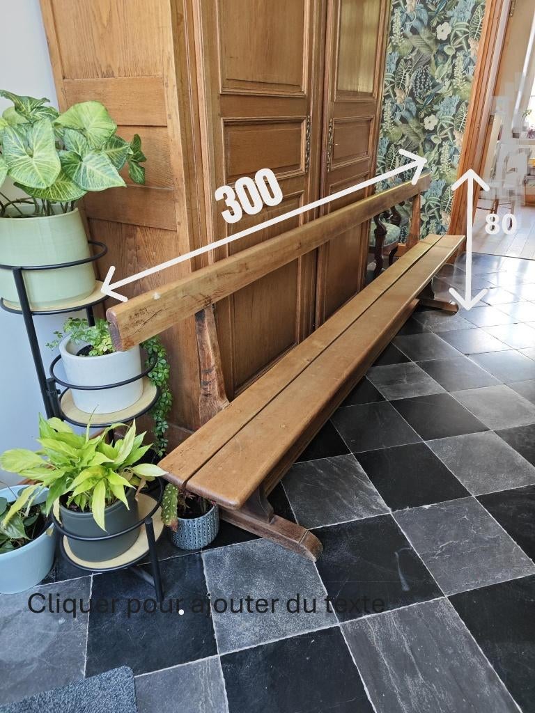 Banc d'église, Jardin & Terrasse, Enlèvement, Comme neuf, Bois