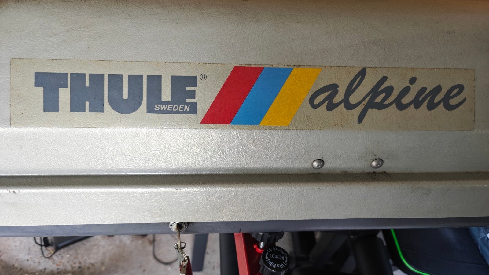 Thule Alpine dakkoffer voor ski's, Auto diversen, Ophalen, Zo goed als nieuw
