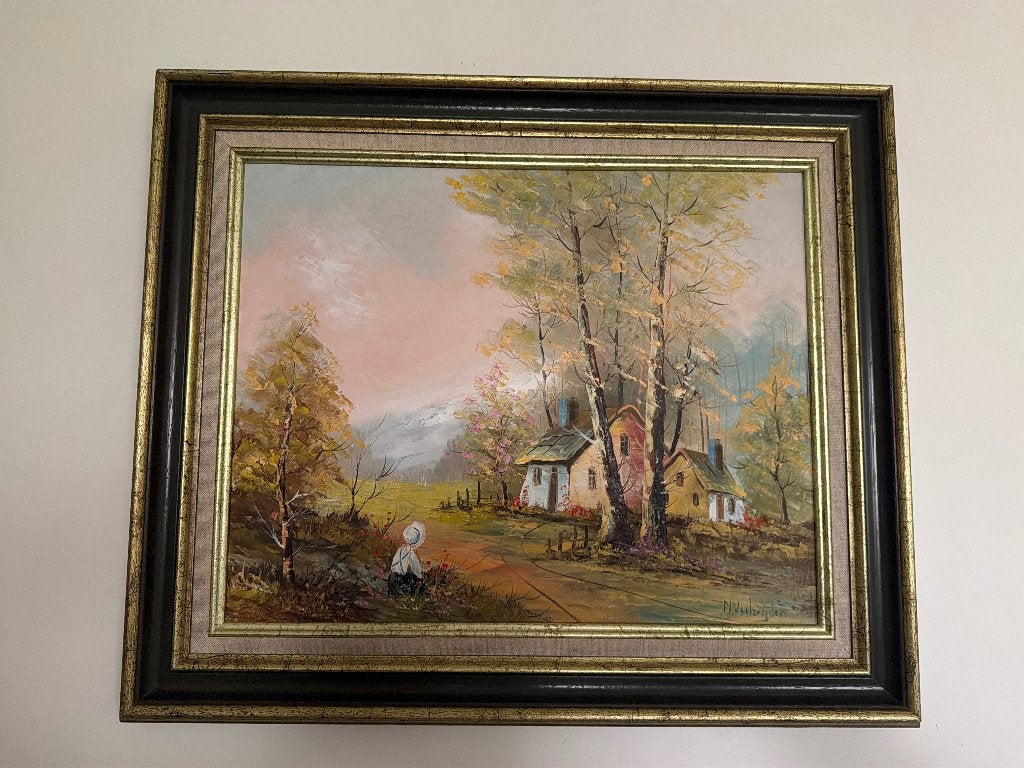 Schilderij, Antiek en Kunst, Ophalen, Overige stijlen, Landschap, Origineel werk
