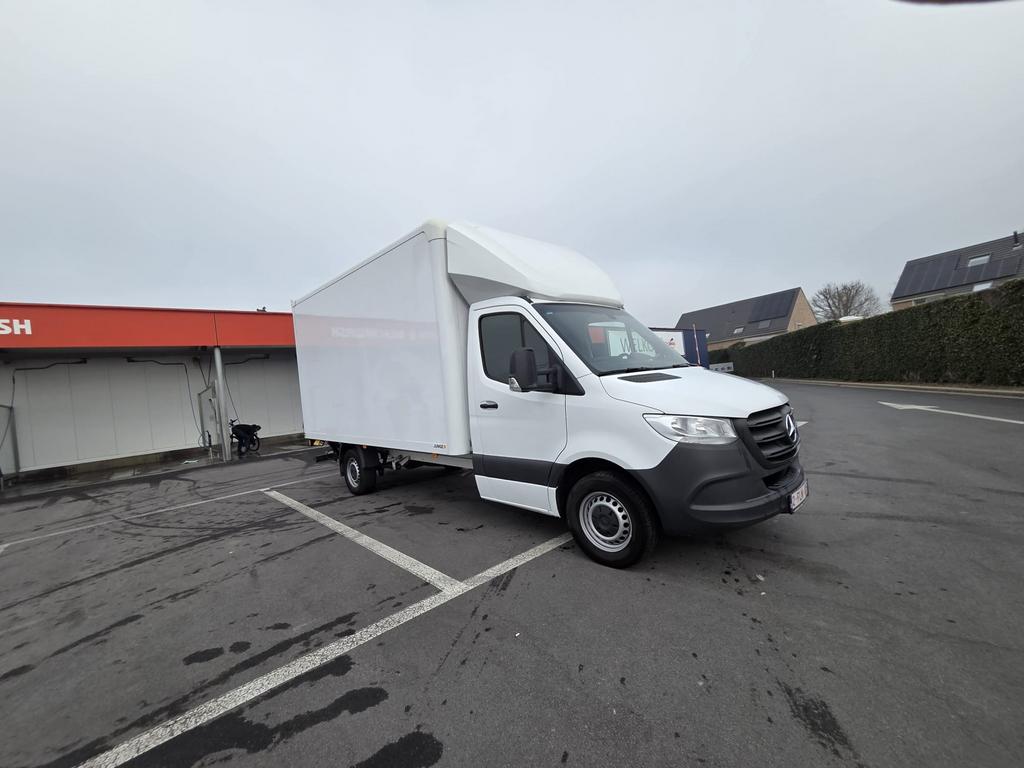 Mercedes sprinter meubelbak met laadklep 2023, Automaat, Stof, Wit, Mercedes-Benz