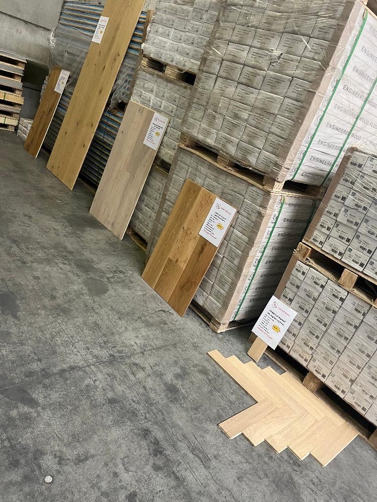PVC vloeren 15.000m2, Maison & Meubles, Ameublement | Revêtements de sol, Neuf, Enlèvement ou Envoi, Parquet, Crème