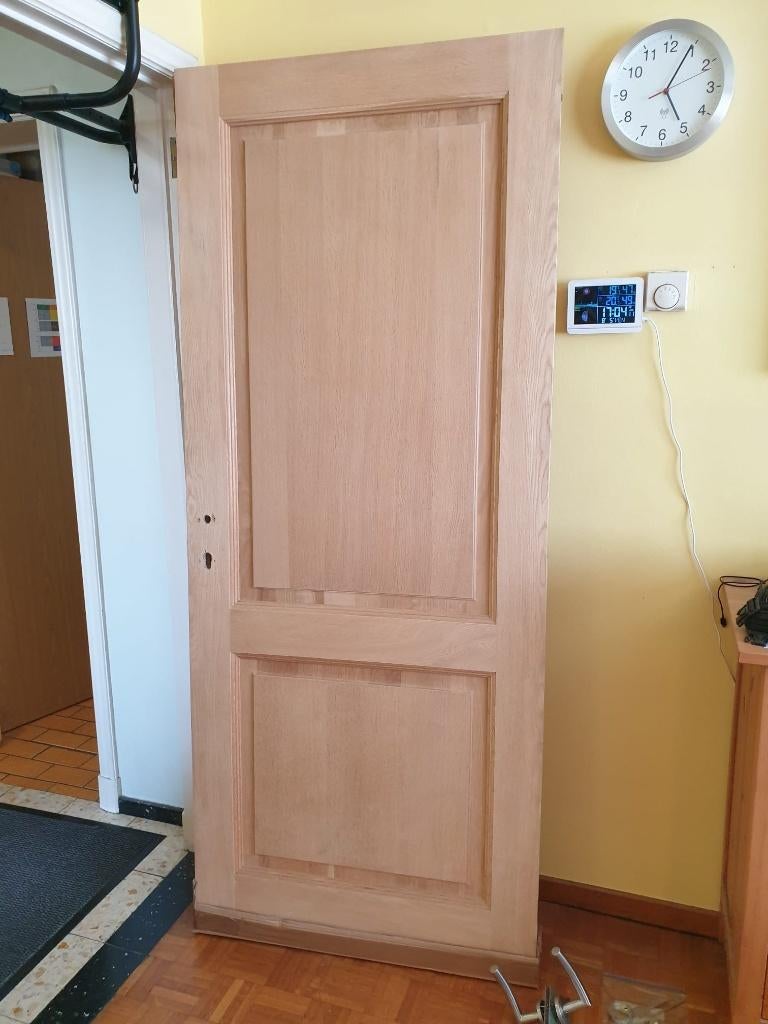 Porte intérieure 201x83 cm chêne brun clair neuve, Neuf, 75 à 150 cm, Enlèvement, Bois