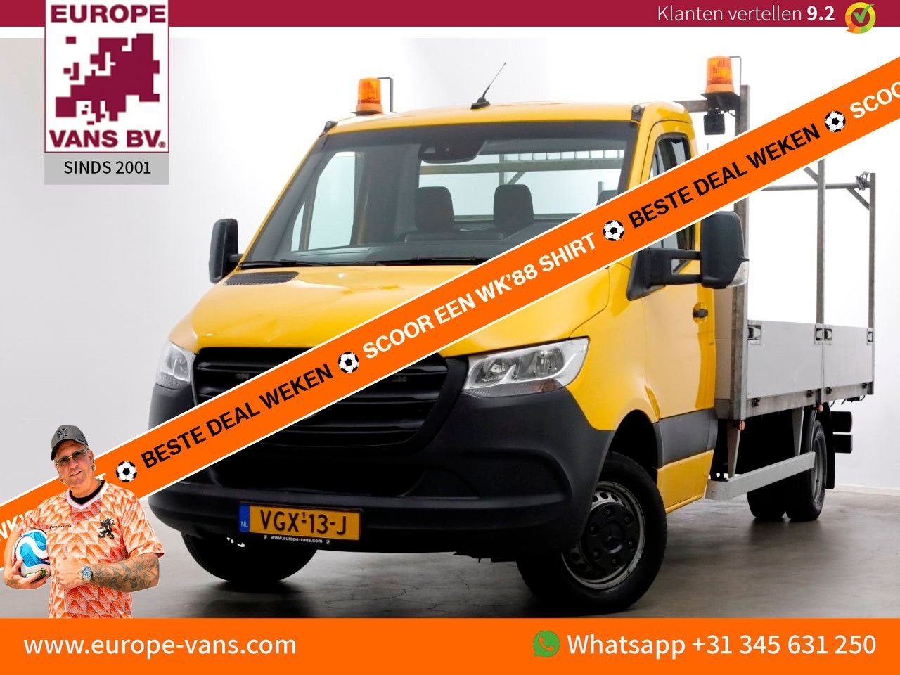Mercedes-Benz Sprinter 514 CDI 143pk E6 Open Laadbak L432cm, Auto's, Overige kleuren, Bedrijf, Onderhoudsboekje, Cruise Control