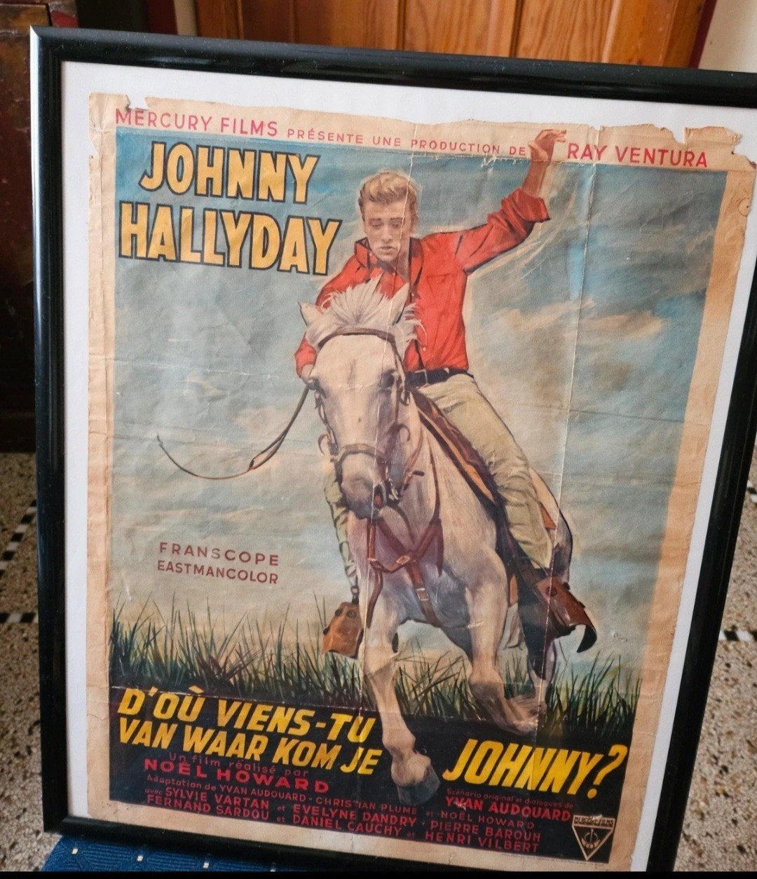 Affiche Johnny Hallyday, Enlèvement ou Envoi
