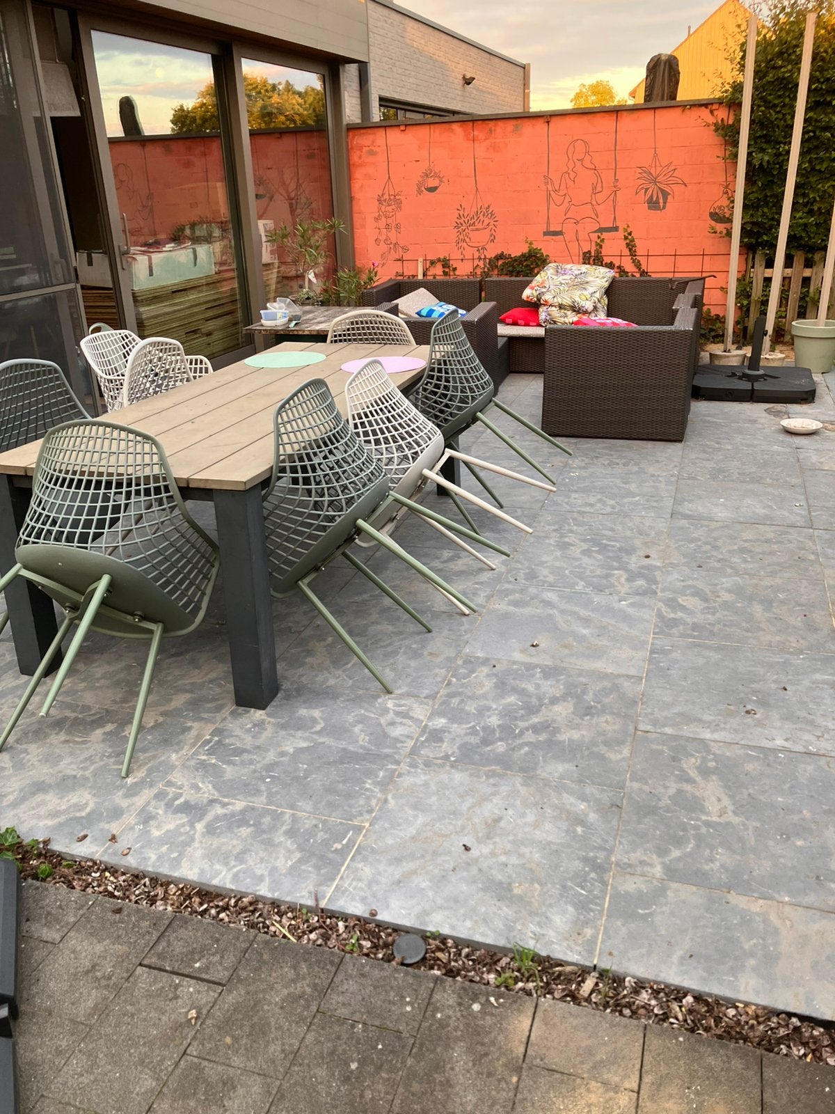 Arduin terrastegels, grootste deel 60  60, Tuin en Terras, Ophalen, Gebruikt, Terrastegels