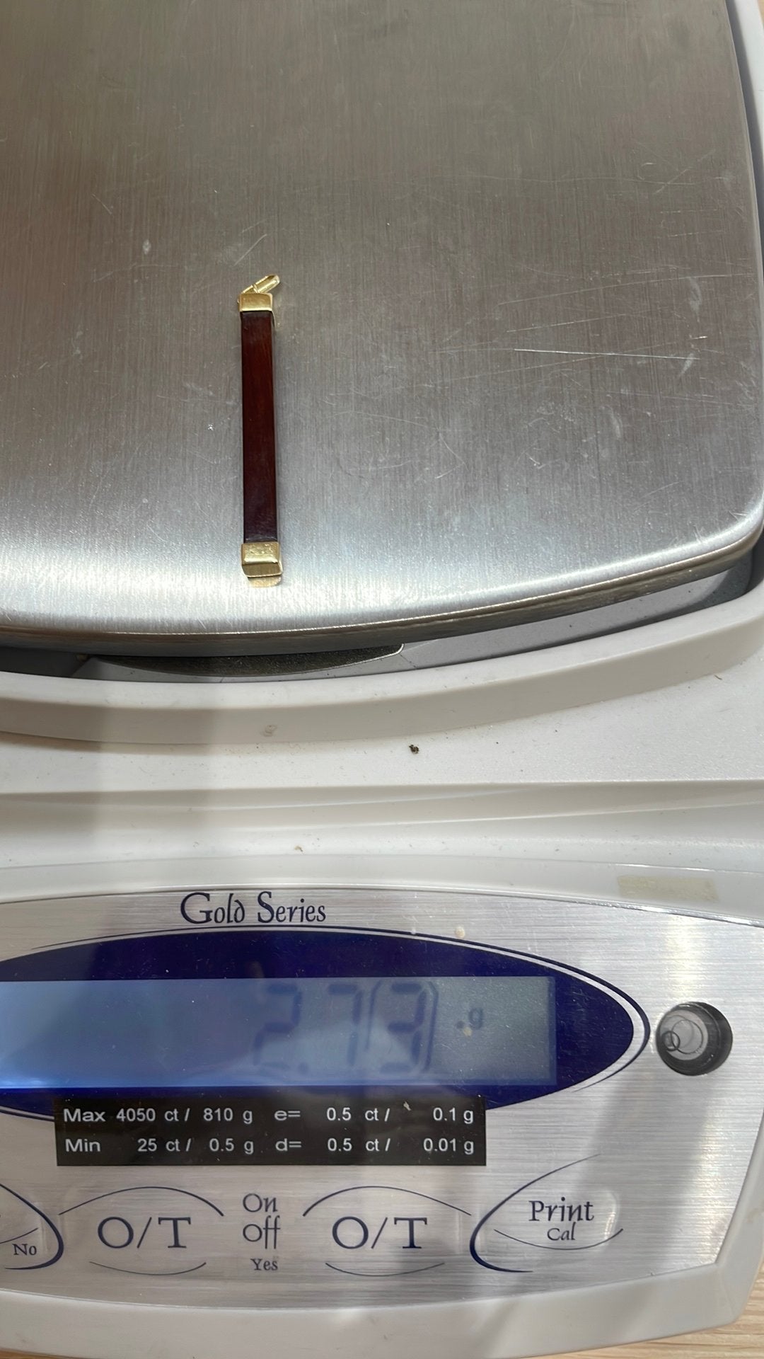 Hanger jaspis goud 18 kt, Verzenden, Geel, Zo goed als nieuw, Met edelsteen