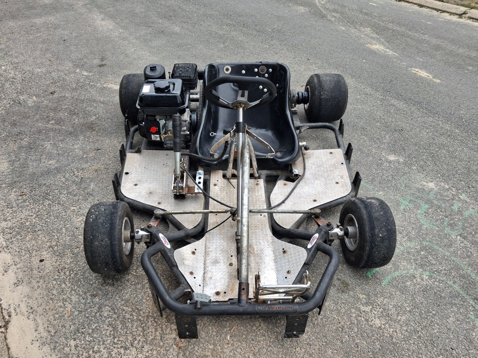 212cc gokart, Ophalen