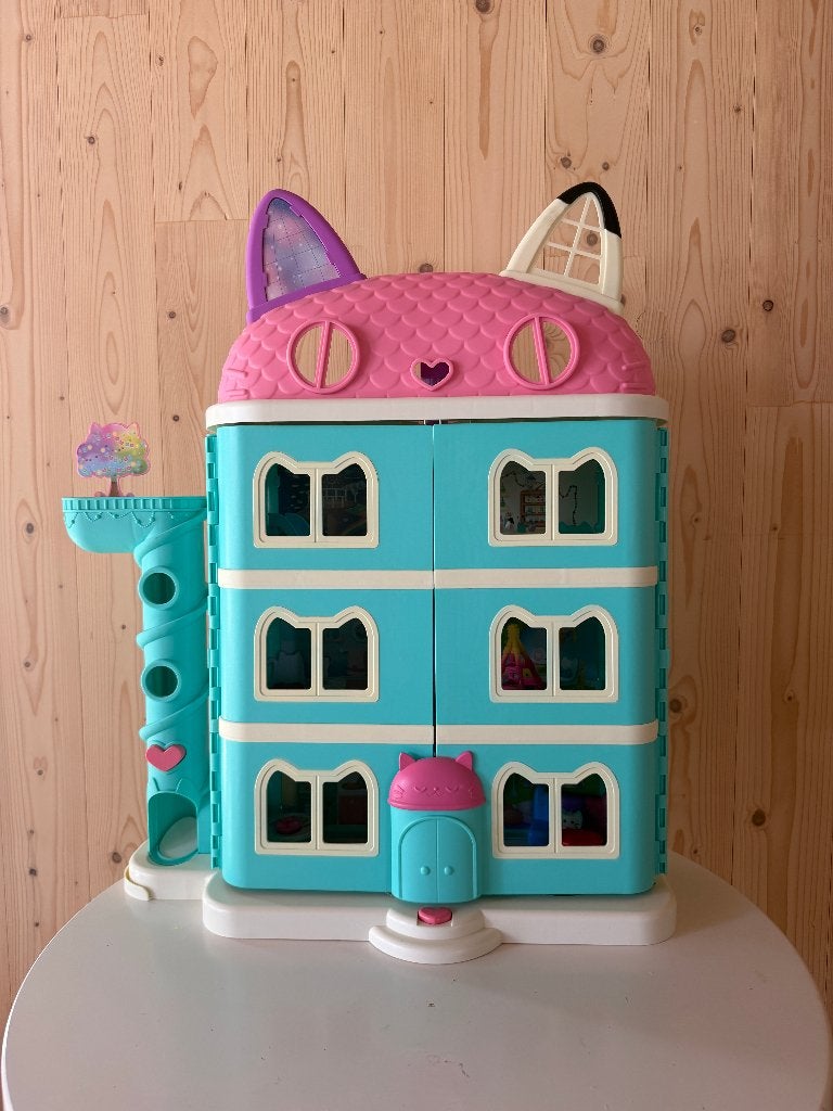 Gabby's Dollhouse poppenhuis + 3 uitbreidingssets, Ophalen, Zo goed als nieuw, Poppenhuis