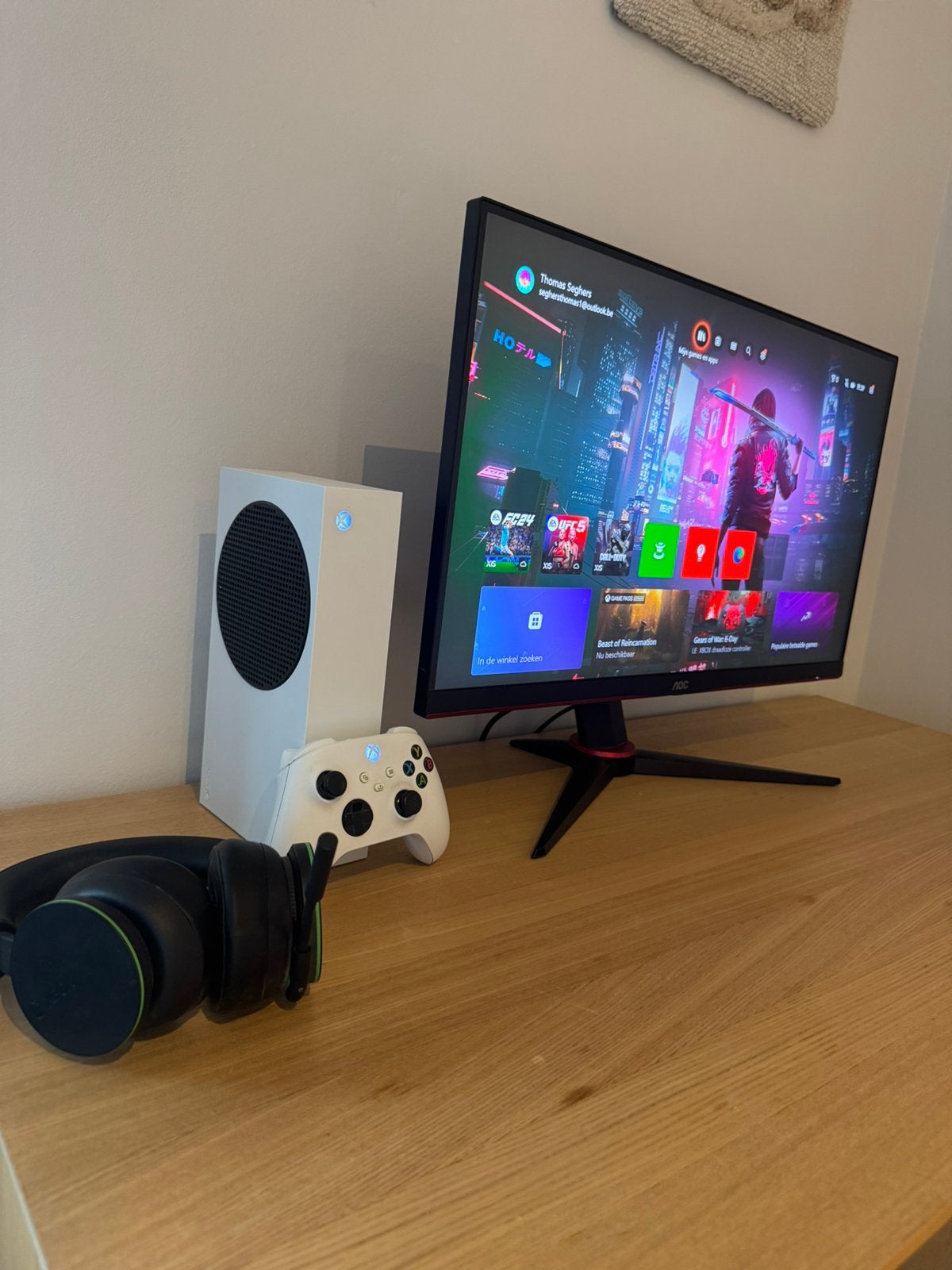 Xbox series S gaming bundel complete set, Games en Spelcomputers, Spelcomputers | Xbox Series X en S, Ophalen, Zo goed als nieuw