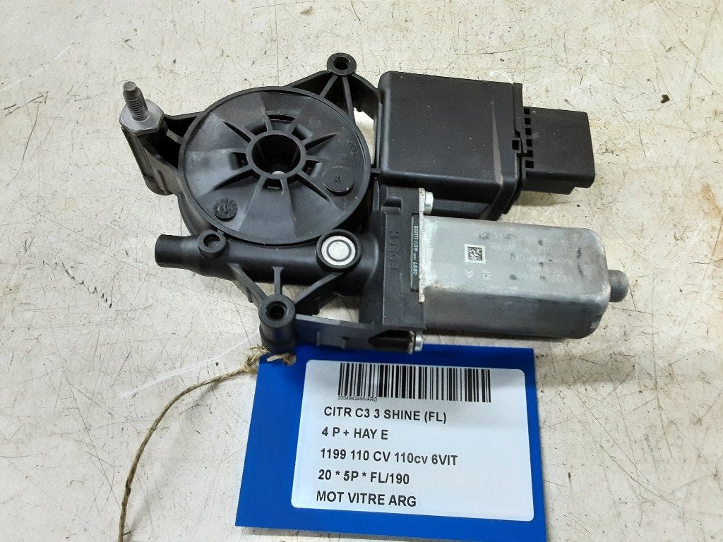 MOTEUR LEVE VITRE ELECTRIQUE ARRIÈRE GAUCHE C3 (SX / SW), Utilisé, Arrière, Citroën