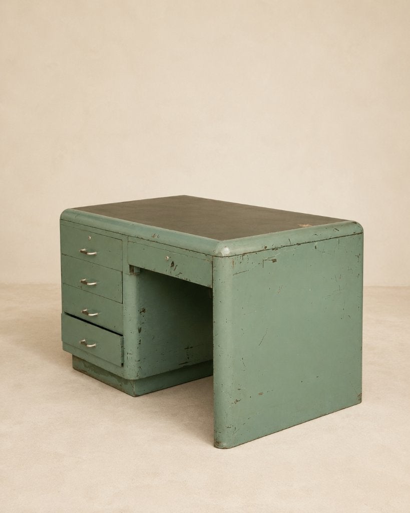 BUREAU INDUSTRIEL VINTAGE, Maison & Meubles, Autres marques, Métal, Avec tiroirs, Enlèvement
