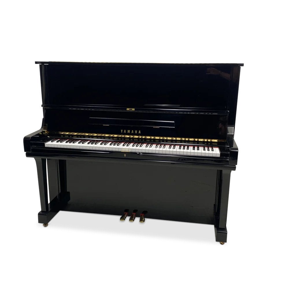 YAMAHA U3A Tweedehands/Gereviseerde Piano, Muziek en Instrumenten, Piano's, Piano, Zwart, Hoogglans, Ophalen