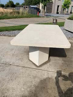 Table de jardin en granite, Enlèvement, Comme neuf