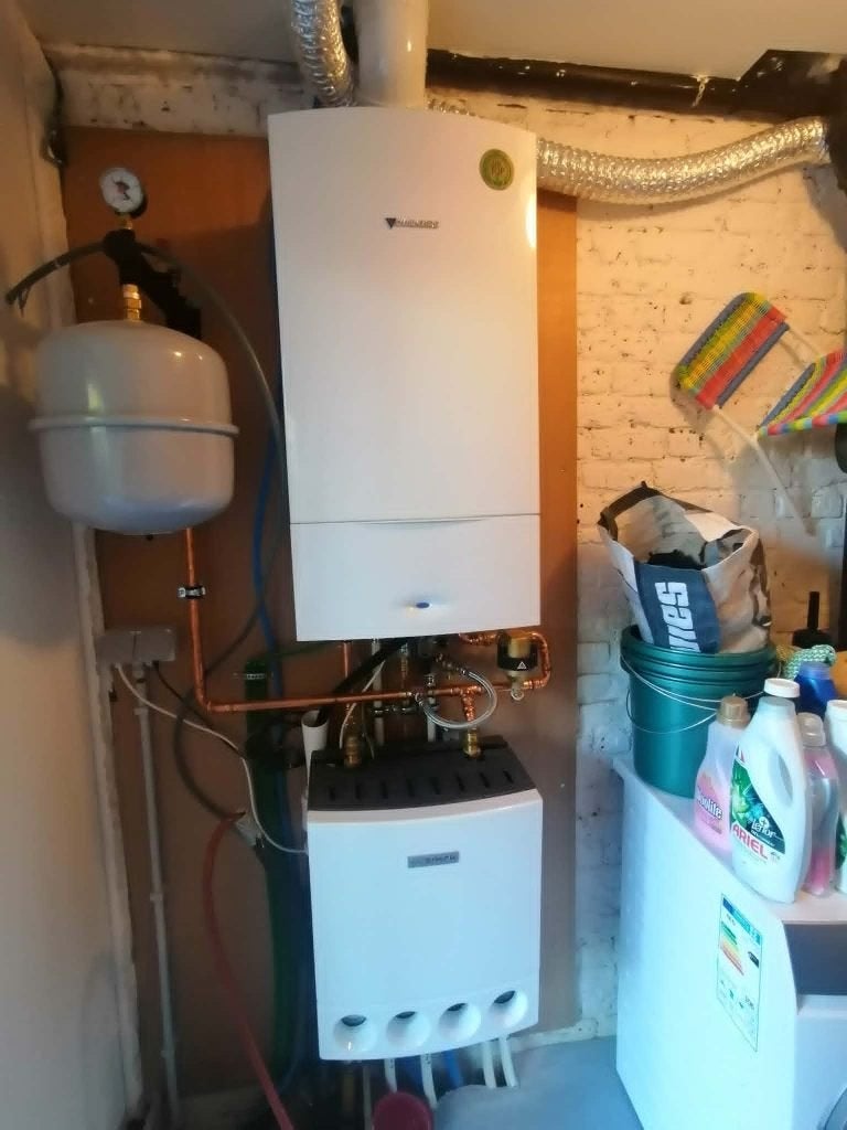 Junkers hoogrendements gasketel + Bosch modulaire pompgroep, Bricolage & Construction, Chauffe-eau & Boilers, Enlèvement, Comme neuf