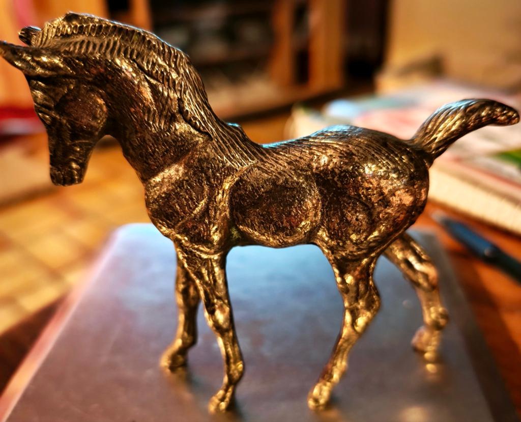 Schitterend koperen paard, Antiek en Kunst, Ophalen of Verzenden
